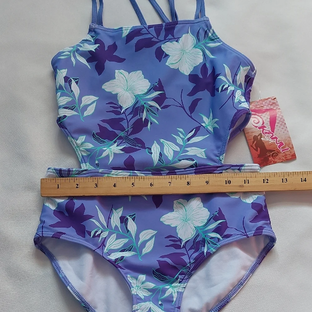 Kanu Surf Julia‎ Girls Bikini Purple Floral Size 12